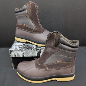 NORTIV8 Winter Warm Insulated Men's Waterproof Snow Boots US 12 Brown